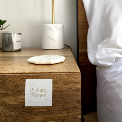 Privacy sign